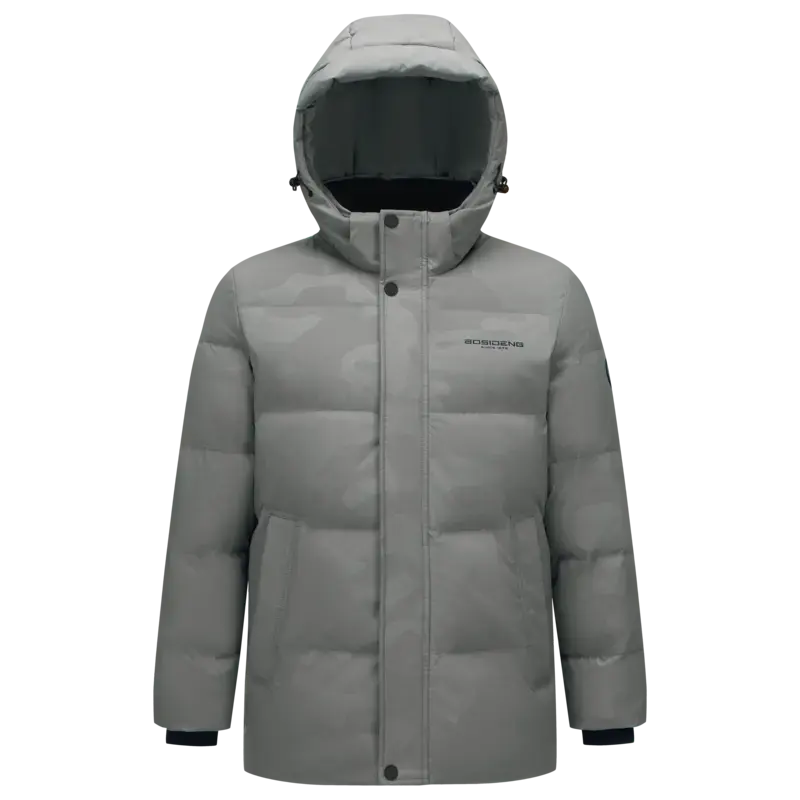 BOSIDENG Мужской пуховик, Темно-серый камуфляж 9W66.
BOSIDENG Мужской пуховик, Темно-серый камуфляж 9W66.