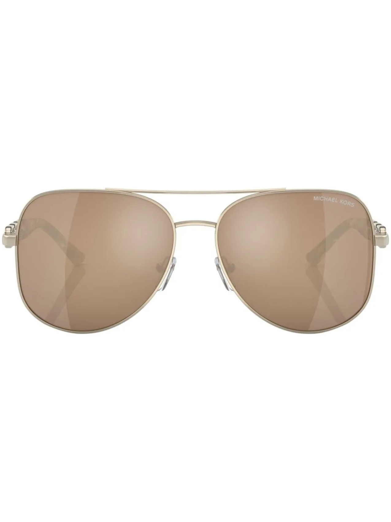 Солнцезащитные очки-пилоты с зеркальными линзами Michael Kors, золотой
Солнцезащитные очки-пилоты с зеркальными линзами Michael Kors, золотой
