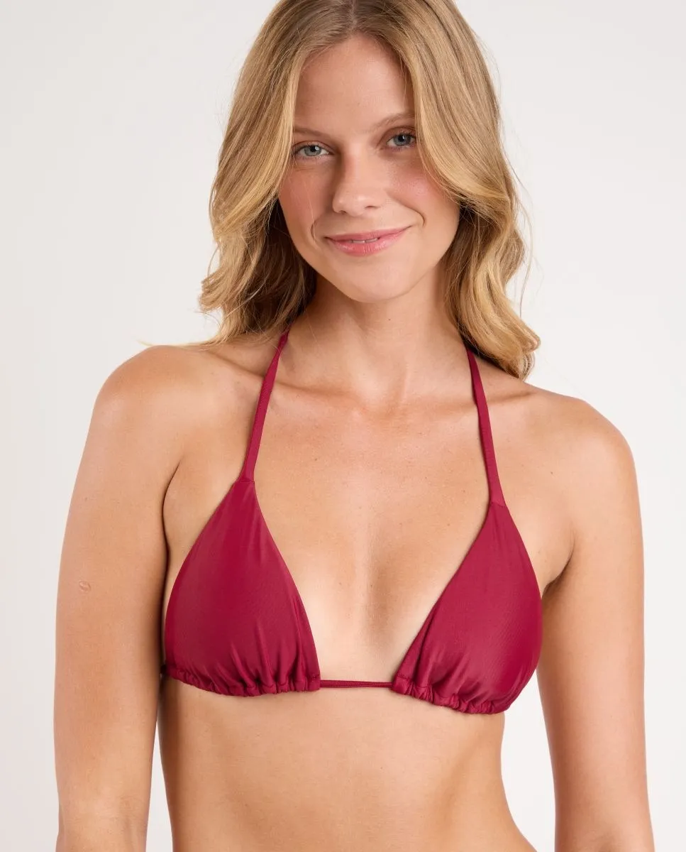 Мягкий однотонный треугольный верх бикини Río de Sol, красный
Мягкий однотонный треугольный верх бикини Río de Sol, красный