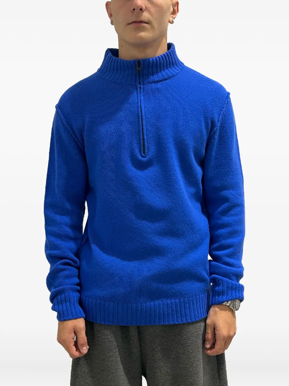 Свитер с воротником на молнии Rayne 1896, синий
Свитер с воротником на молнии Rayne 1896, синий
