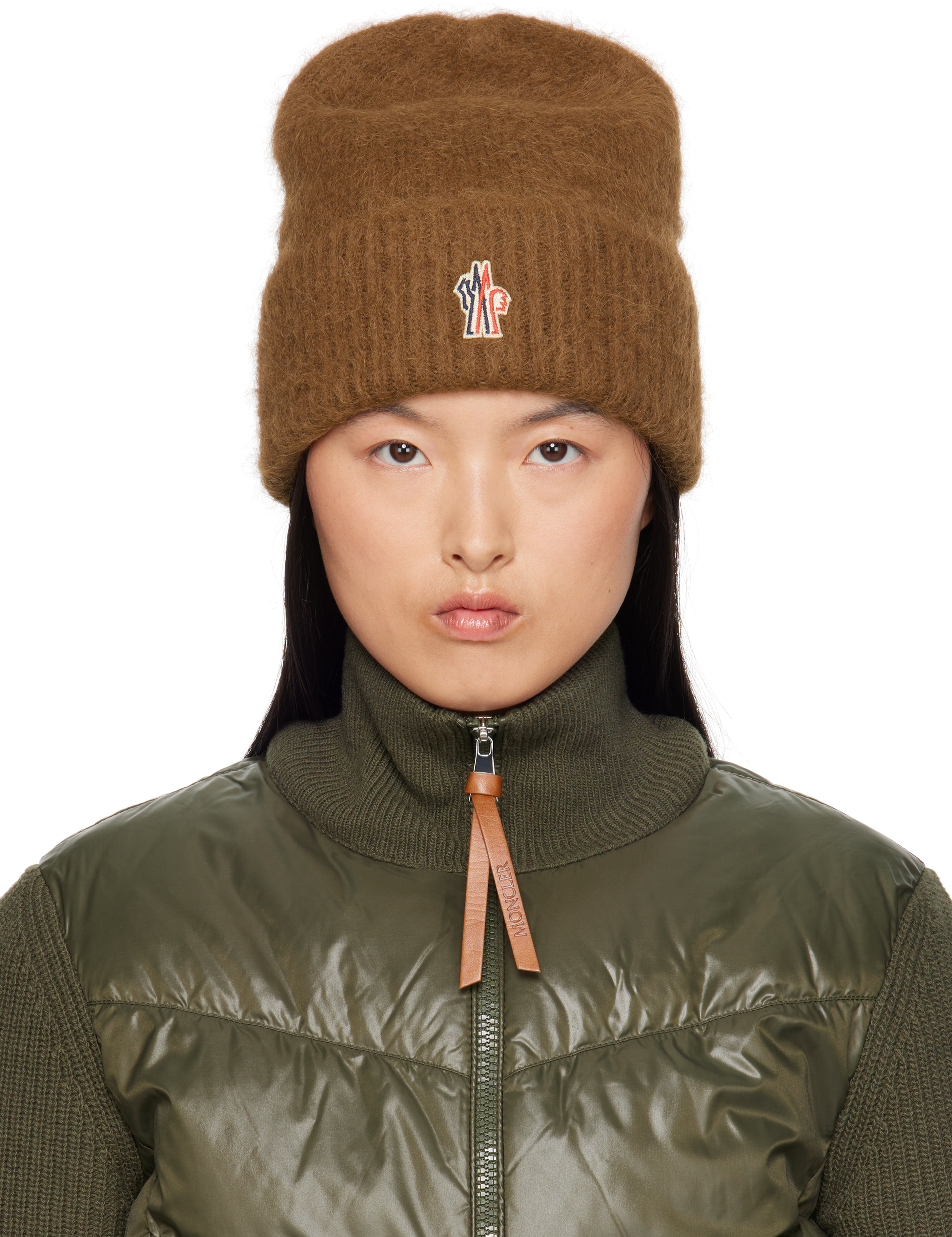 Шапка из коричневой альпаки и шерсти Moncler Grenoble
Шапка из коричневой альпаки и шерсти Moncler Grenoble