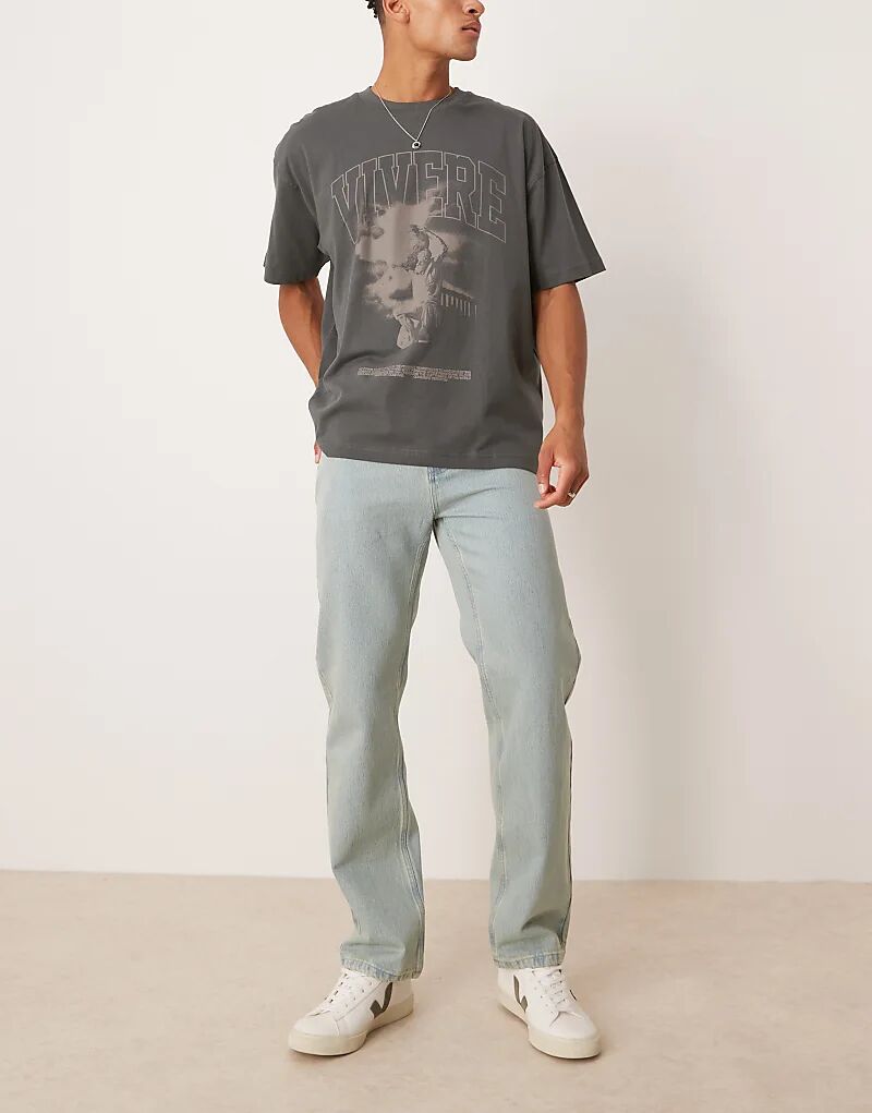 Джинсы прямого кроя ASOS DESIGN зеленого оттенка
Джинсы прямого кроя ASOS DESIGN зеленого оттенка