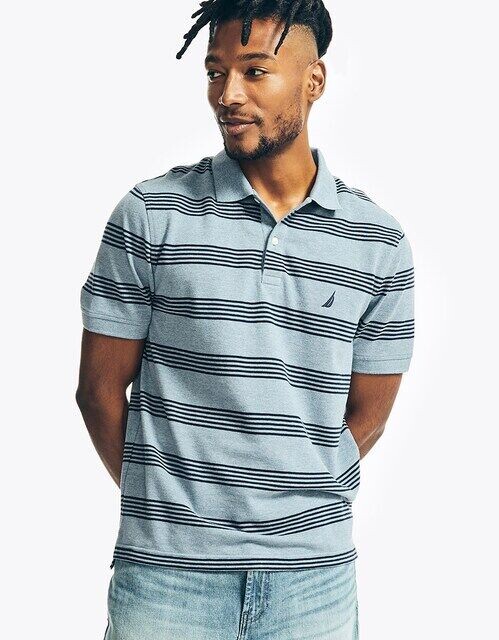 Мужская рубашка-поло из хлопка с короткими рукавами Nautica, синий
Мужская рубашка-поло из хлопка с короткими рукавами Nautica, синий