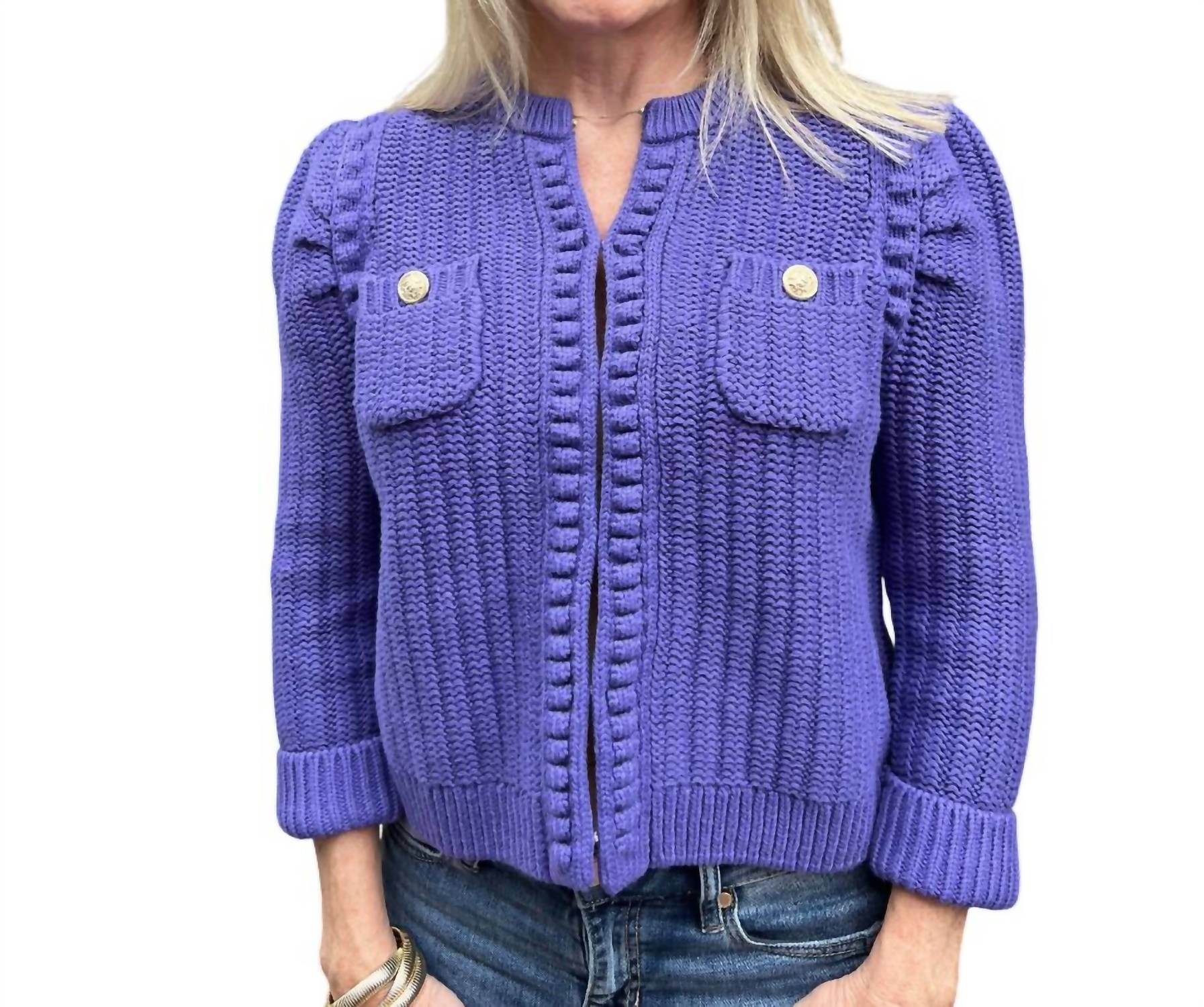 Свитер-куртка фиолетового цвета Tyler Boe
Свитер-куртка фиолетового цвета Tyler Boe