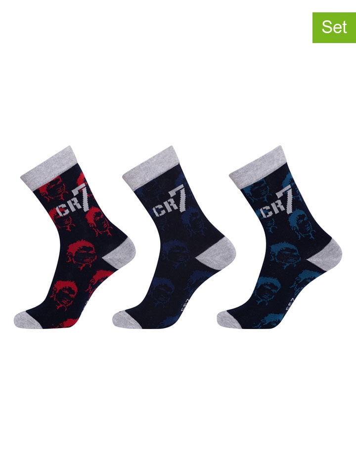 CR7 Комплект из 3 штук: темно-синие носки
CR7 Комплект из 3 штук: темно-синие носки