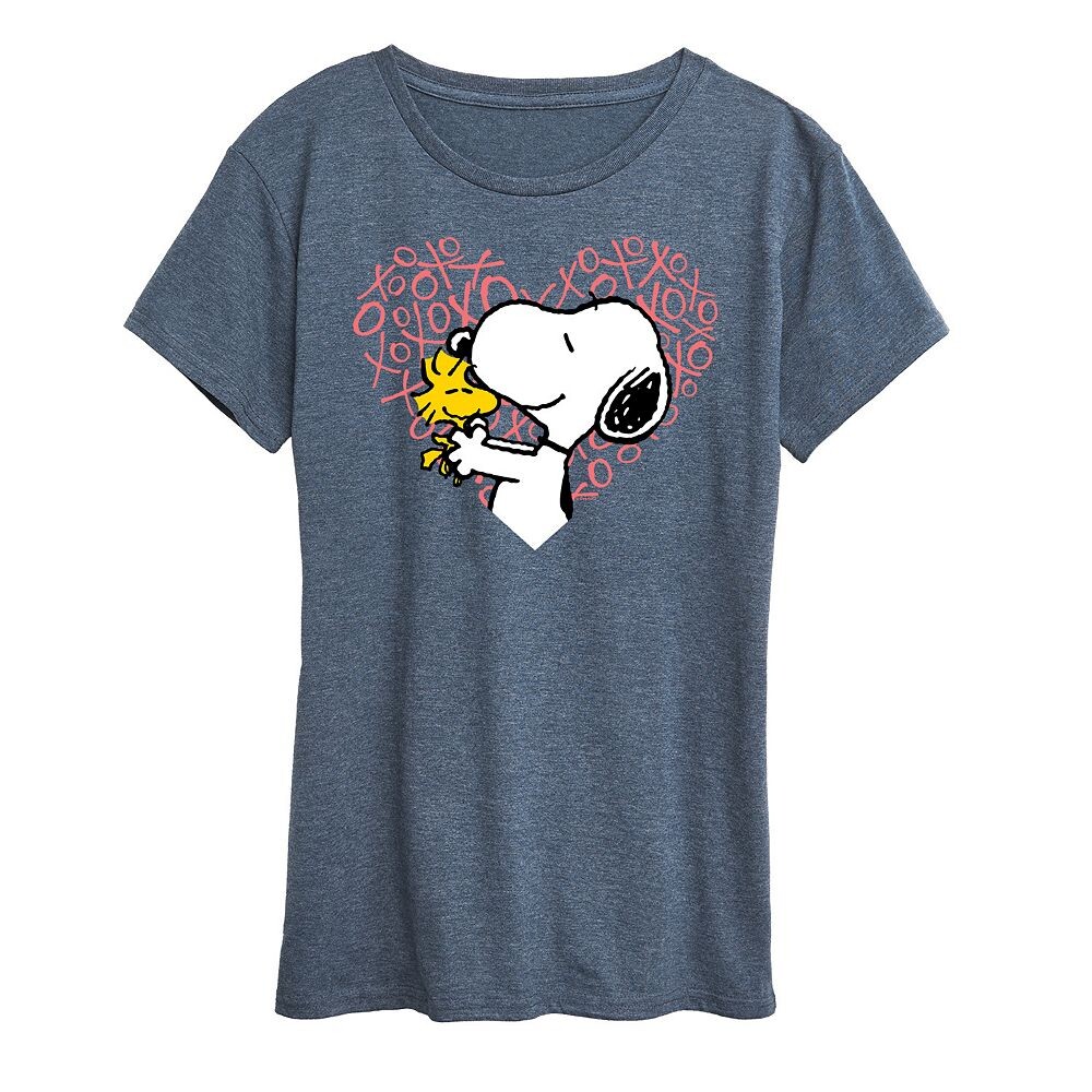 Женская футболка Peanuts Snoopy & Woodstock Heart с рисунком сердца Licensed Character, цвет Heather Blue
Женская футболка Peanuts Snoopy & Woodstock Heart с рисунком сердца Licensed Character, цвет Heather Blue