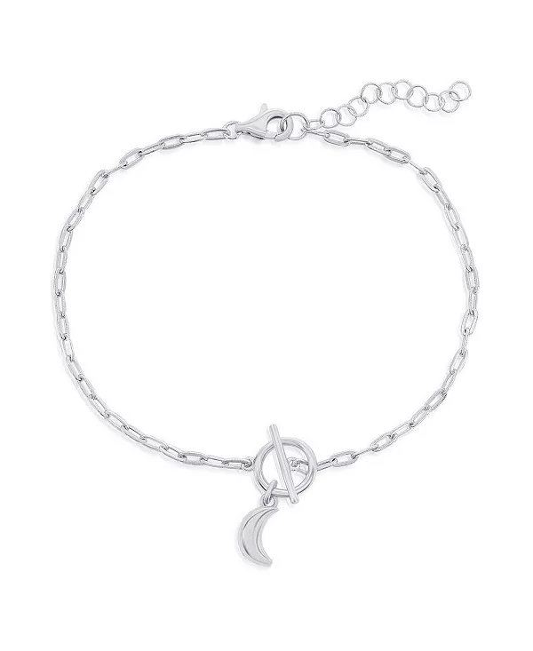 Браслет-Скрепка с подвеской в виде полумесяца из стерлингового серебра Simona, silver
Браслет-Скрепка с подвеской в виде полумесяца из стерлингового серебра Simona, silver