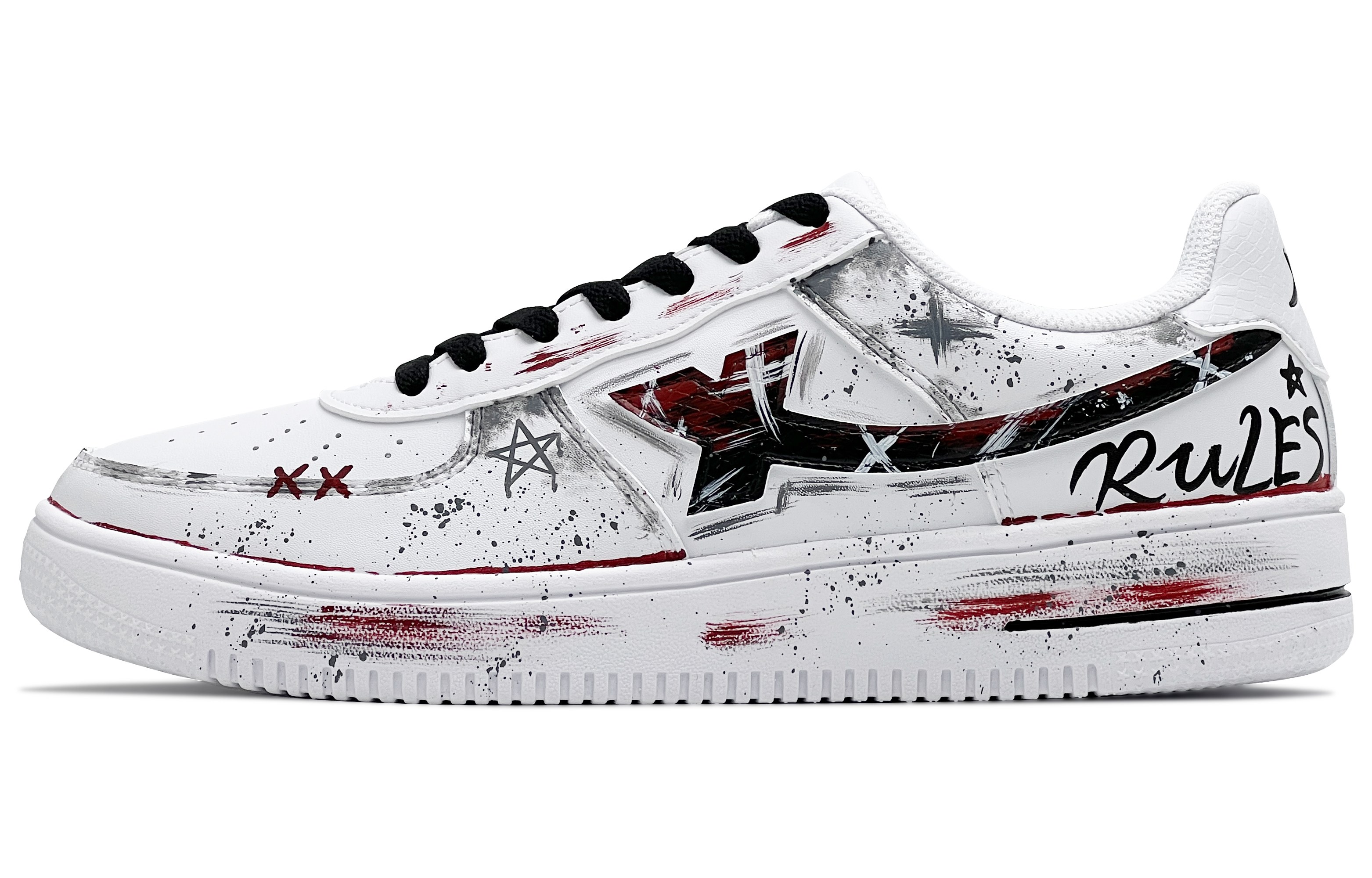 XTEP Кроссовки Air Force One с низким верхом, противоскользящие, износостойкие, для скейтбординга, мужские, белые, черные
XTEP Кроссовки Air Force One с низким верхом, противоскользящие, износостойкие, для скейтбординга, мужские, белые, черные