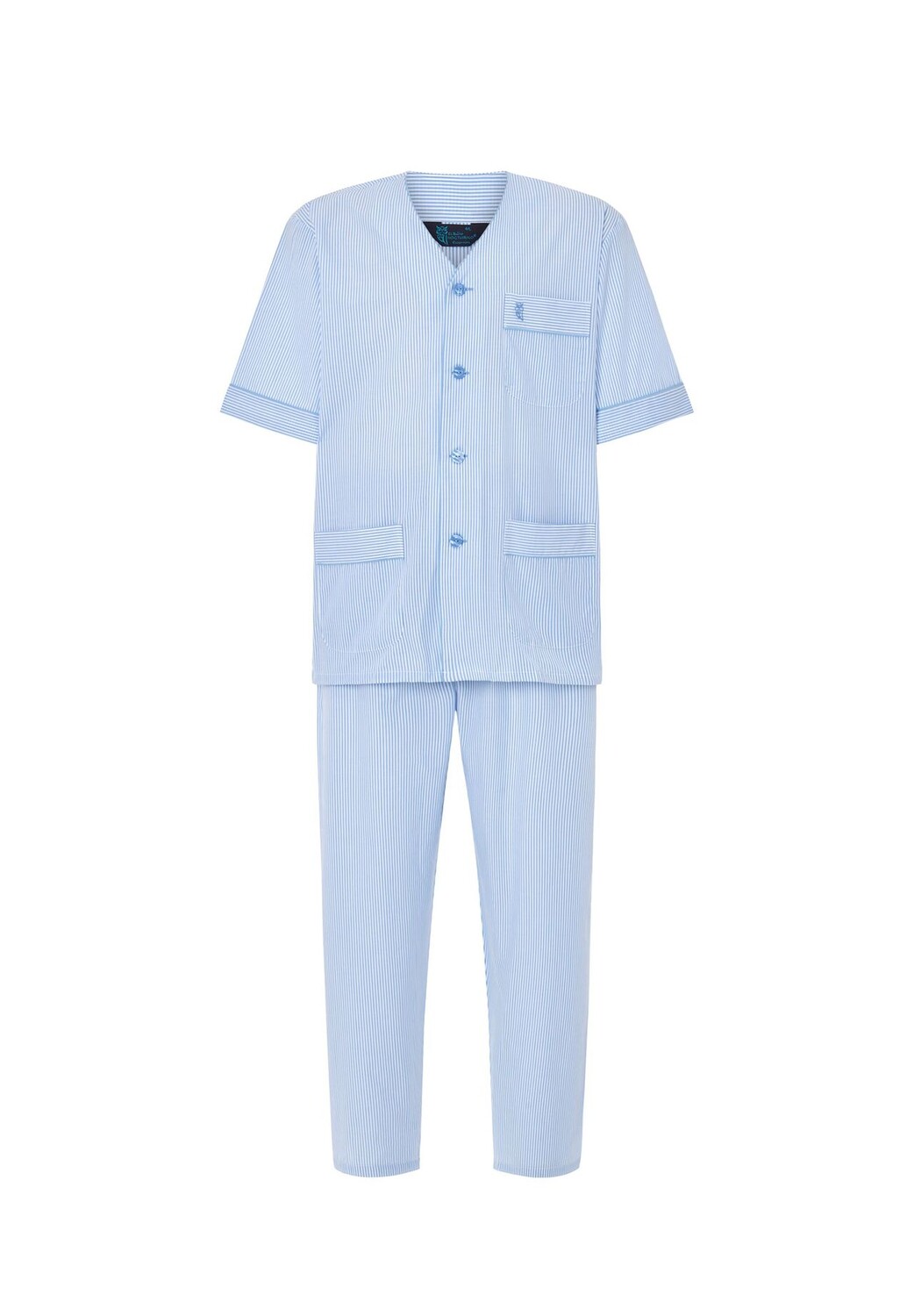 Мужская пижама короткая/длинная из поплина в полоску синяя El Búho NOCTURNO, синий
Мужская пижама короткая/длинная из поплина в полоску синяя El Búho NOCTURNO, синий