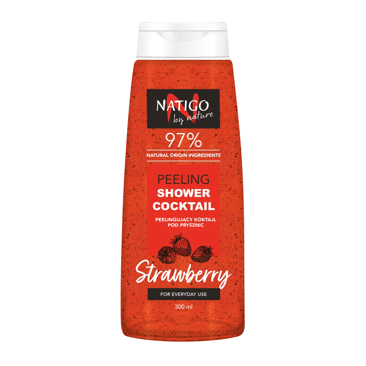 Пилинг-гель для душа Natigo By Nature Strawberry, 300 мл 
Пилинг-гель для душа Natigo By Nature Strawberry, 300 мл