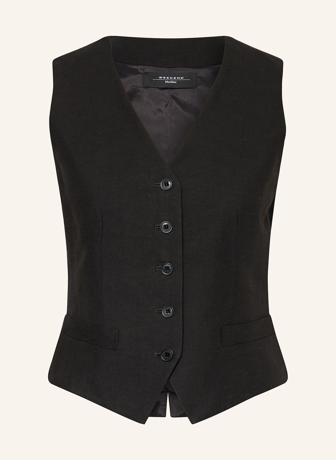 Блейзер жилет темп с льном Weekend Max Mara, черный
Блейзер жилет темп с льном Weekend Max Mara, черный