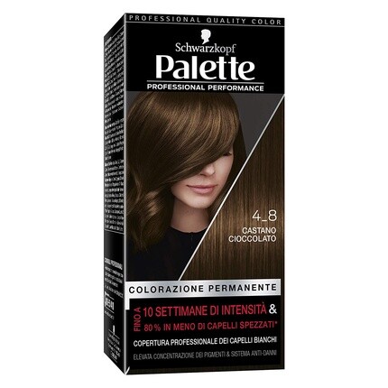 Палитра краски для волос Professional Performance 4.8 Шоколадно-коричневый, Schwarzkopf
Палитра краски для волос Professional Performance 4.8 Шоколадно-коричневый, Schwarzkopf