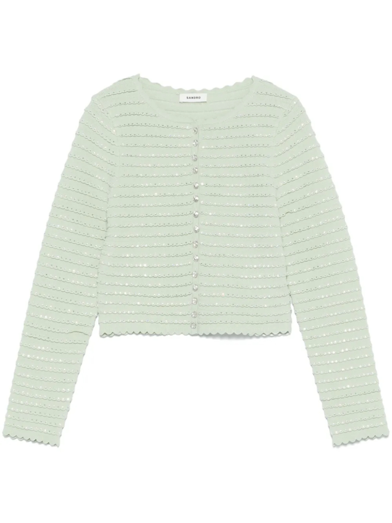 SANDRO кардиган с кристаллами, зеленый
SANDRO кардиган с кристаллами, зеленый