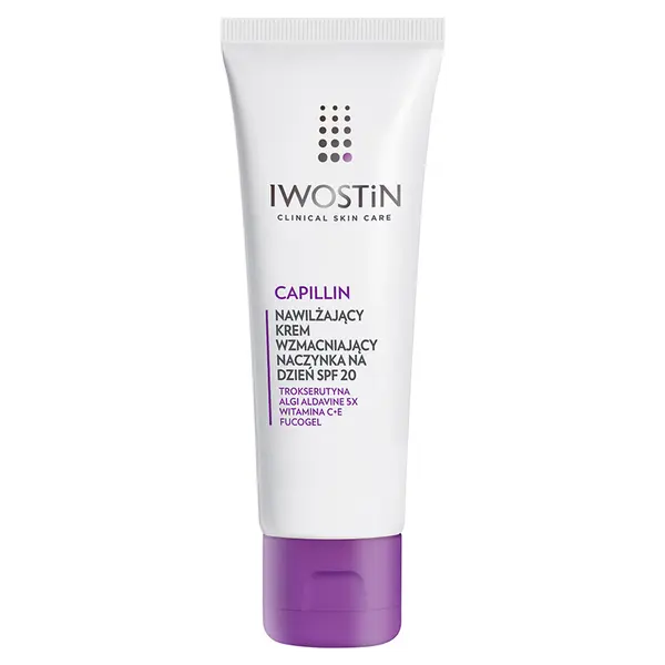 Крем для лица укрепляющий от капилляров с spf20, легкой консистенции, 40 мл Iwostin Capillin
Крем для лица укрепляющий от капилляров с spf20, легкой консистенции, 40 мл Iwostin Capillin