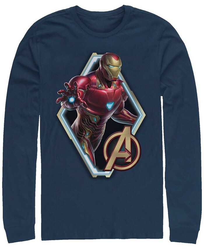 Мужская футболка с длинным рукавом Marvel Avengers Endgame Iron Man Diamond Portrait, футболка с длинными рукавами Fifth Sun, синий
Мужская футболка с длинным рукавом Marvel Avengers Endgame Iron Man Diamond Portrait, футболка с длинными рукавами Fifth Sun, синий