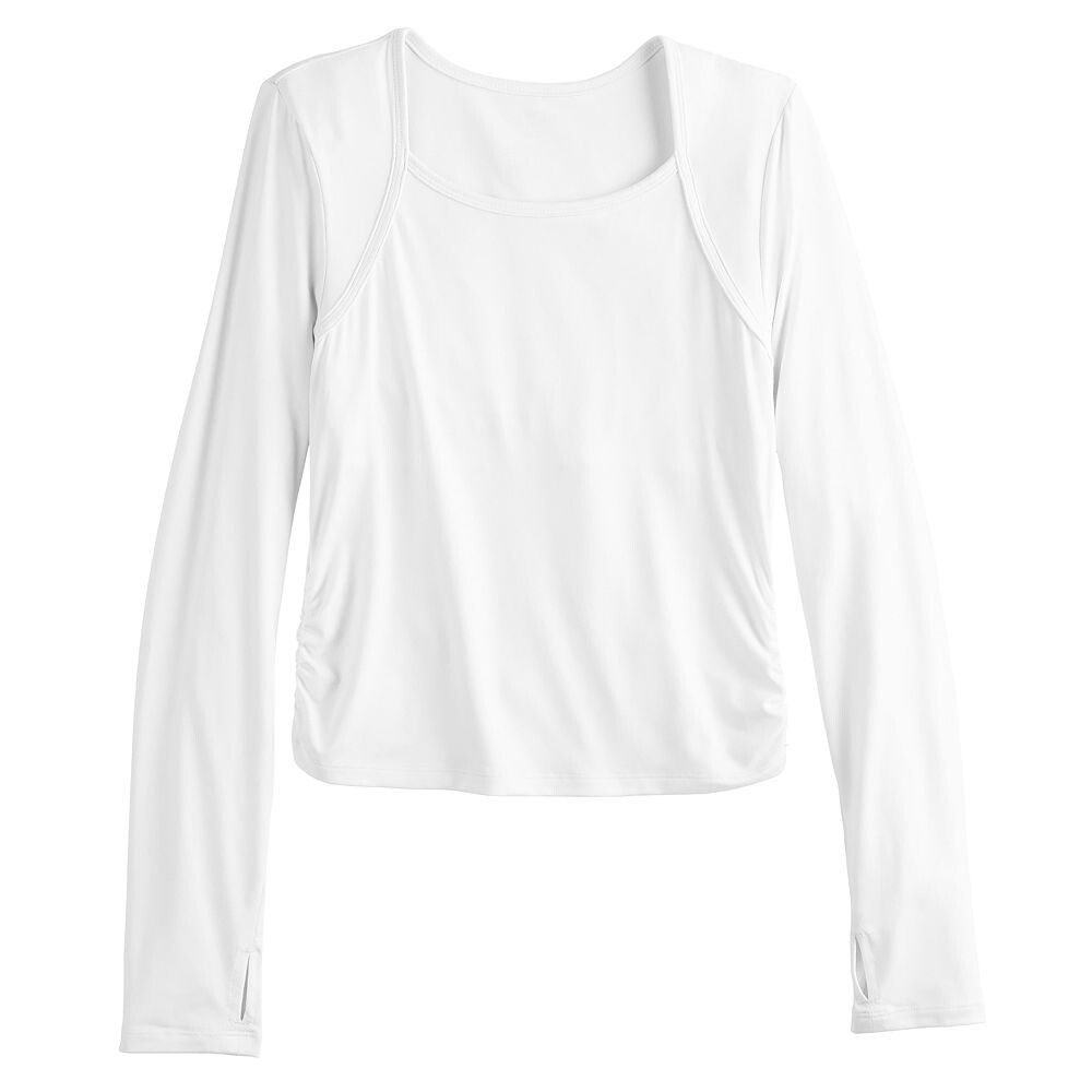 Топ Tek Gear со сборками и искусственными плечами для девочек 7–20 лет, цвет Modern White
Топ Tek Gear со сборками и искусственными плечами для девочек 7–20 лет, цвет Modern White