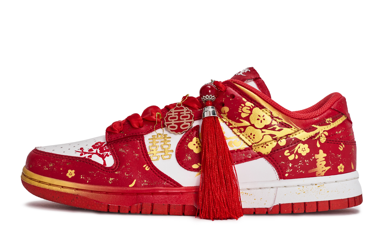 Nike Кроссовки для скейтбординга Dunk Walking Planet, Plum Blossom Companion, низкие, унисекс, белый, красные, золотые
Nike Кроссовки для скейтбординга Dunk Walking Planet, Plum Blossom Companion, низкие, унисекс, белый, красные, золотые