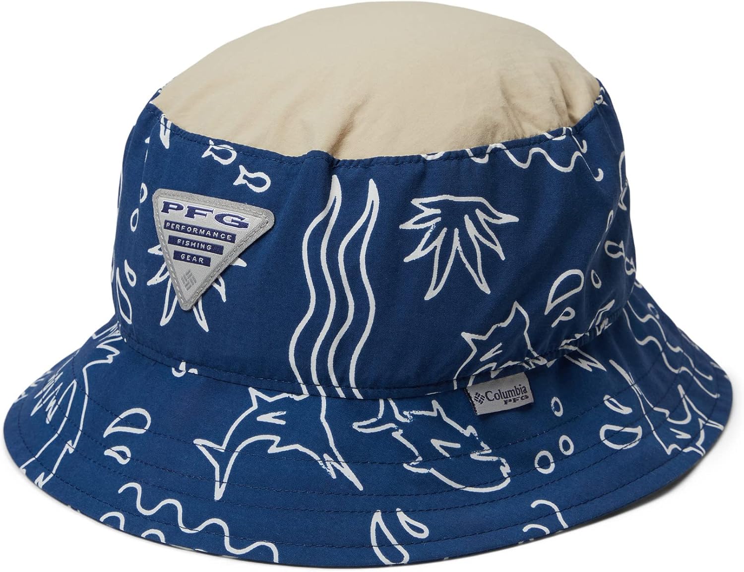 Columbia Girls PFG Bucket Hat, Carbon Marlin Shores/Ancient Fossil
Columbia Girls PFG Bucket Hat, Carbon Marlin Shores/Ancient Fossil