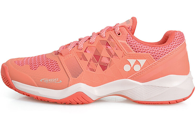 Кроссовки для бадминтона Power Cushion женские с низким верхом цвета коралловый розовый Yonex 
Кроссовки для бадминтона Power Cushion женские с низким верхом цвета коралловый розовый Yonex