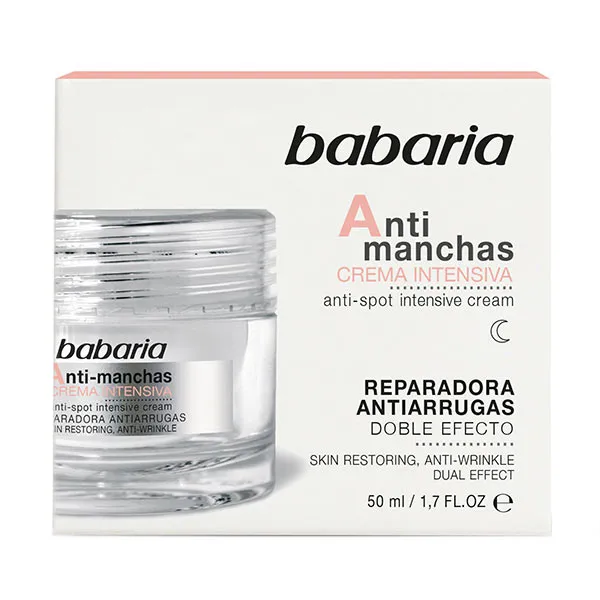 Интенсивный крем Antimanchas Reparadora Antiarrugas Babaria, 50 ml
Интенсивный крем Antimanchas Reparadora Antiarrugas Babaria, 50 ml