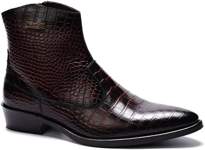 Мужские ковбойские сапоги Carlos Santana Zappa, Застежка-молния, Резиновая подошва и мягкая стелька, Верх из кожи теленка, коричневый
Мужские ковбойские сапоги Carlos Santana Zappa, Застежка-молния, Резиновая подошва и мягкая стелька, Верх из кожи теленка, коричневый