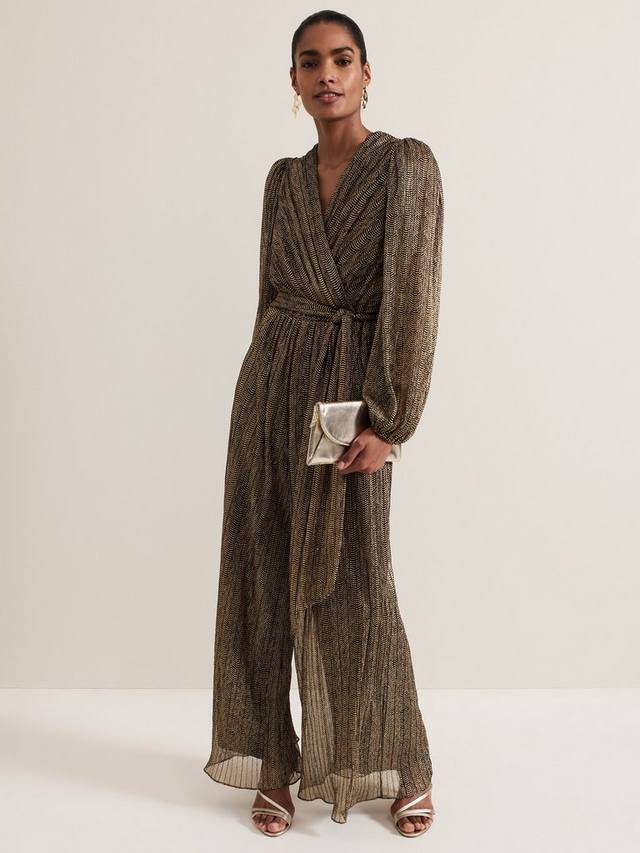 Комбинезон alli с искусственной оберткой и металлическим принтом Phase Eight, золотой
Комбинезон alli с искусственной оберткой и металлическим принтом Phase Eight, золотой