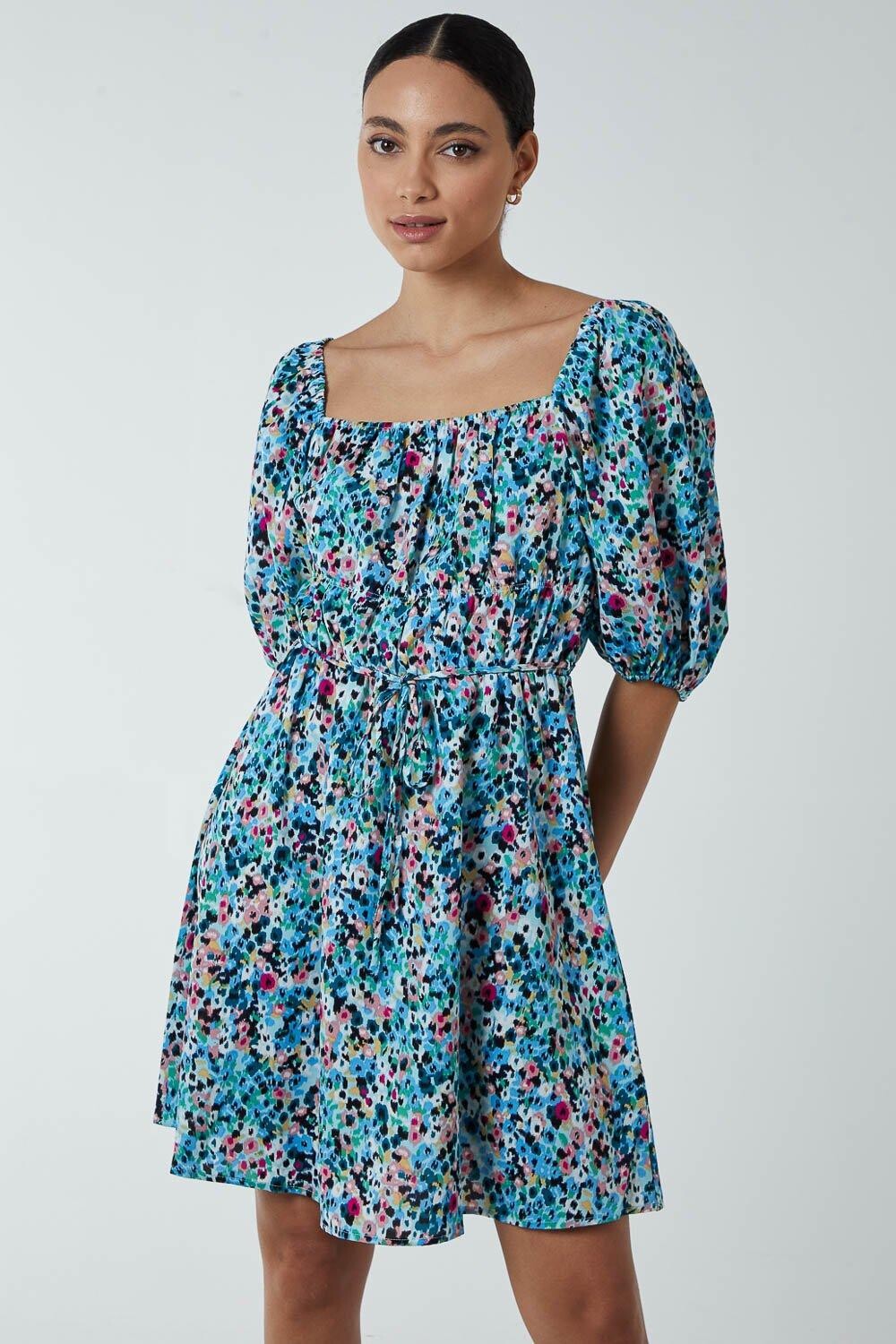 Мини-платье с квадратным вырезом и пышными рукавами Blue Vanilla, синий
Мини-платье с квадратным вырезом и пышными рукавами Blue Vanilla, синий