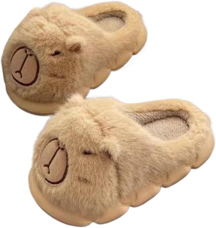 HiGropcore милые пушистые тапочки для женщин и мужчин с рисунком мультяшных животных, удобные и теплые домашние тапочки, D - Angry Capybara
HiGropcore милые пушистые тапочки для женщин и мужчин с рисунком мультяшных животных, удобные и теплые домашние тапочки, D - Angry Capybara