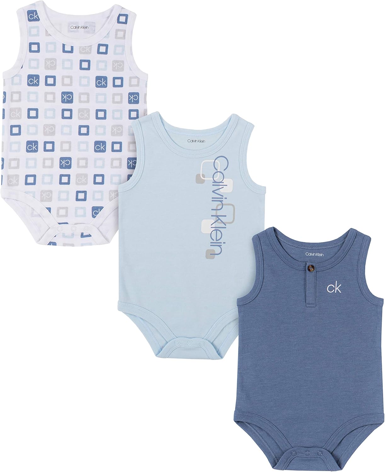 Комплект из 3-х боди Calvin Klein для мальчиков, Ventana Blue/Silver Sand
Комплект из 3-х боди Calvin Klein для мальчиков, Ventana Blue/Silver Sand