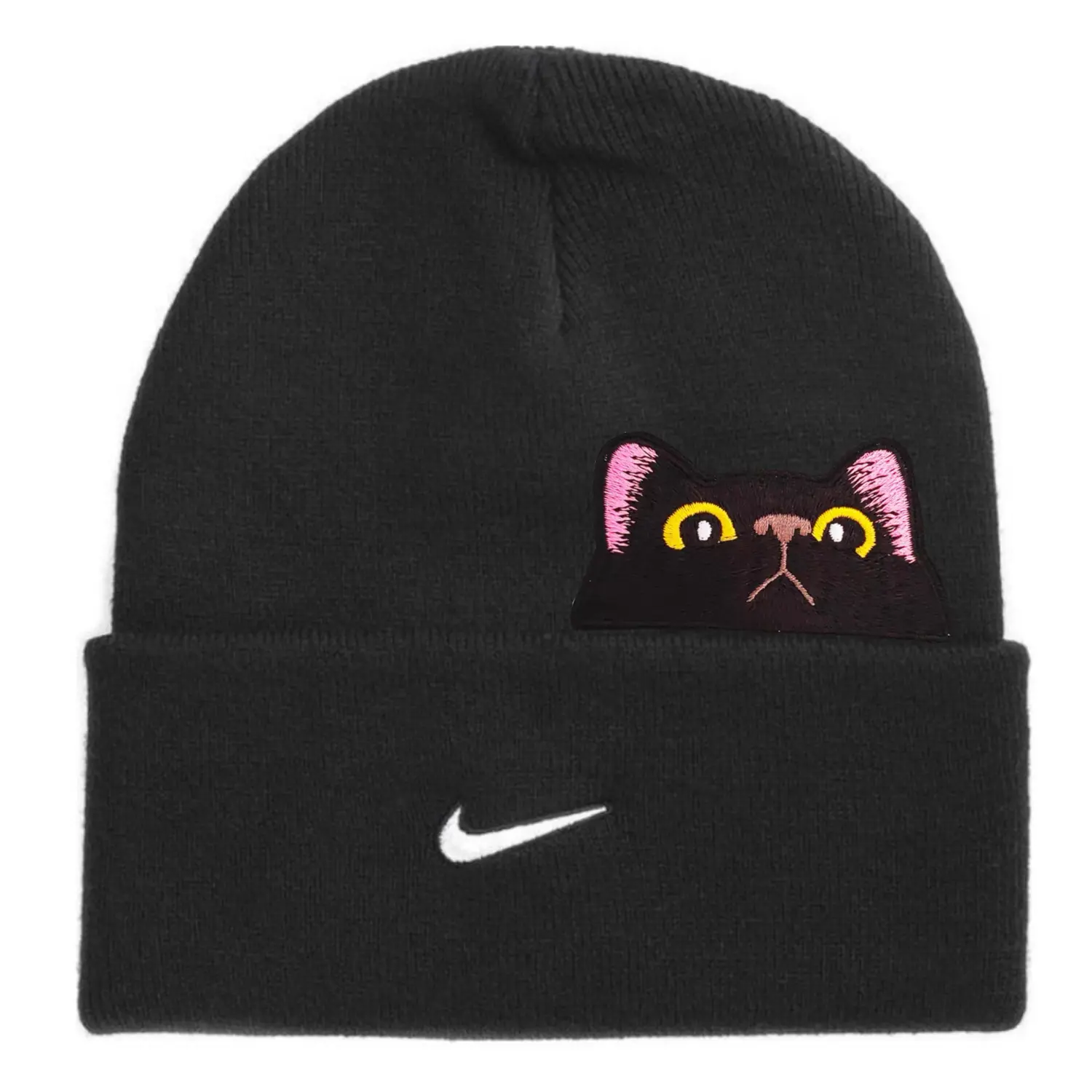 Nike Унисекс черная шапка-бини из полиэстера
Nike Унисекс черная шапка-бини из полиэстера