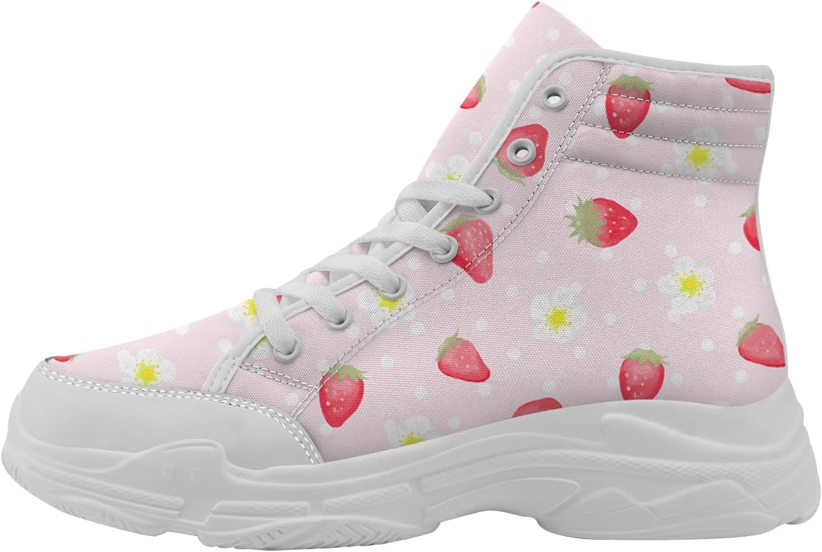 Женские высокие кеды на шнуровке Strawberry из ткани, подарок для нее Quorax, белый/желтый/розовый
Женские высокие кеды на шнуровке Strawberry из ткани, подарок для нее Quorax, белый/желтый/розовый