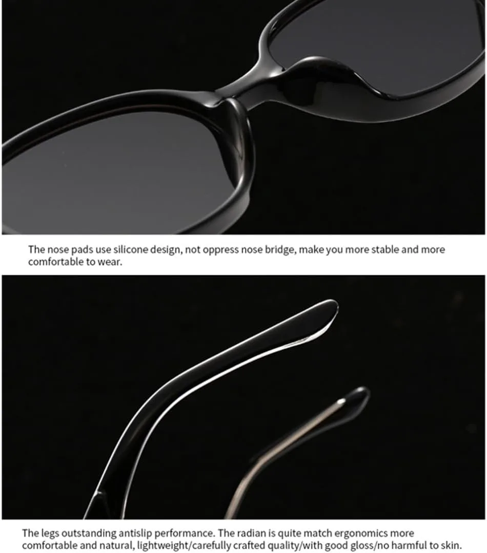 Ретро маленькие овальные солнцезащитные очки для женщин, защита от УФ-излучения UV400, модные солнцезащитные очки для мужчин с заклепками SZVVBKK, Blue Gray
Ретро маленькие овальные солнцезащитные очки для женщин, защита от УФ-излучения UV400, модные солнцезащитные очки для мужчин с заклепками SZVVBKK, Blue Gray