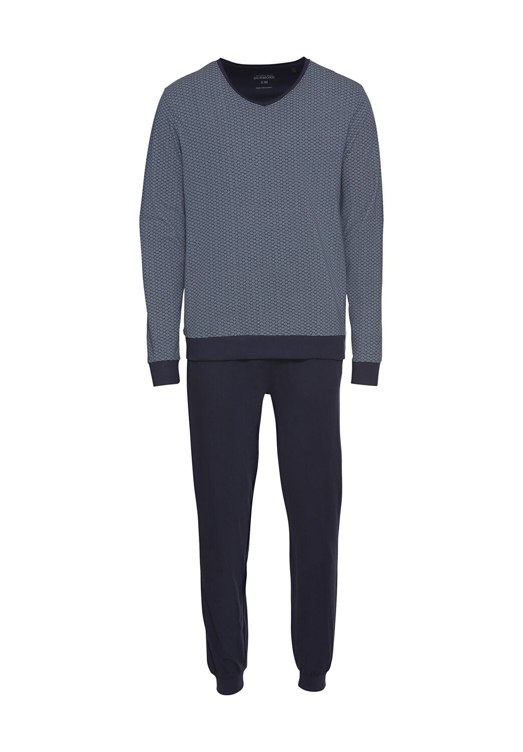 Мужская пижама с V-образным вырезом и минимальным принтом Dunmore, цвет Marine
Мужская пижама с V-образным вырезом и минимальным принтом Dunmore, цвет Marine