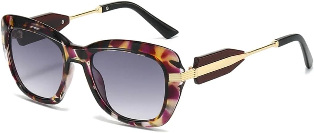 Модные солнцезащитные очки «кошачий глаз» для женщин, ретро-очки с леопардовым принтом и градиентом, защита от УФ-излучения UV400 для мужчин HHZZYVY, Purple Pattern Gray
Модные солнцезащитные очки «кошачий глаз» для женщин, ретро-очки с леопардовым принтом и градиентом, защита от УФ-излучения UV400 для мужчин HHZZYVY, Purple Pattern Gray