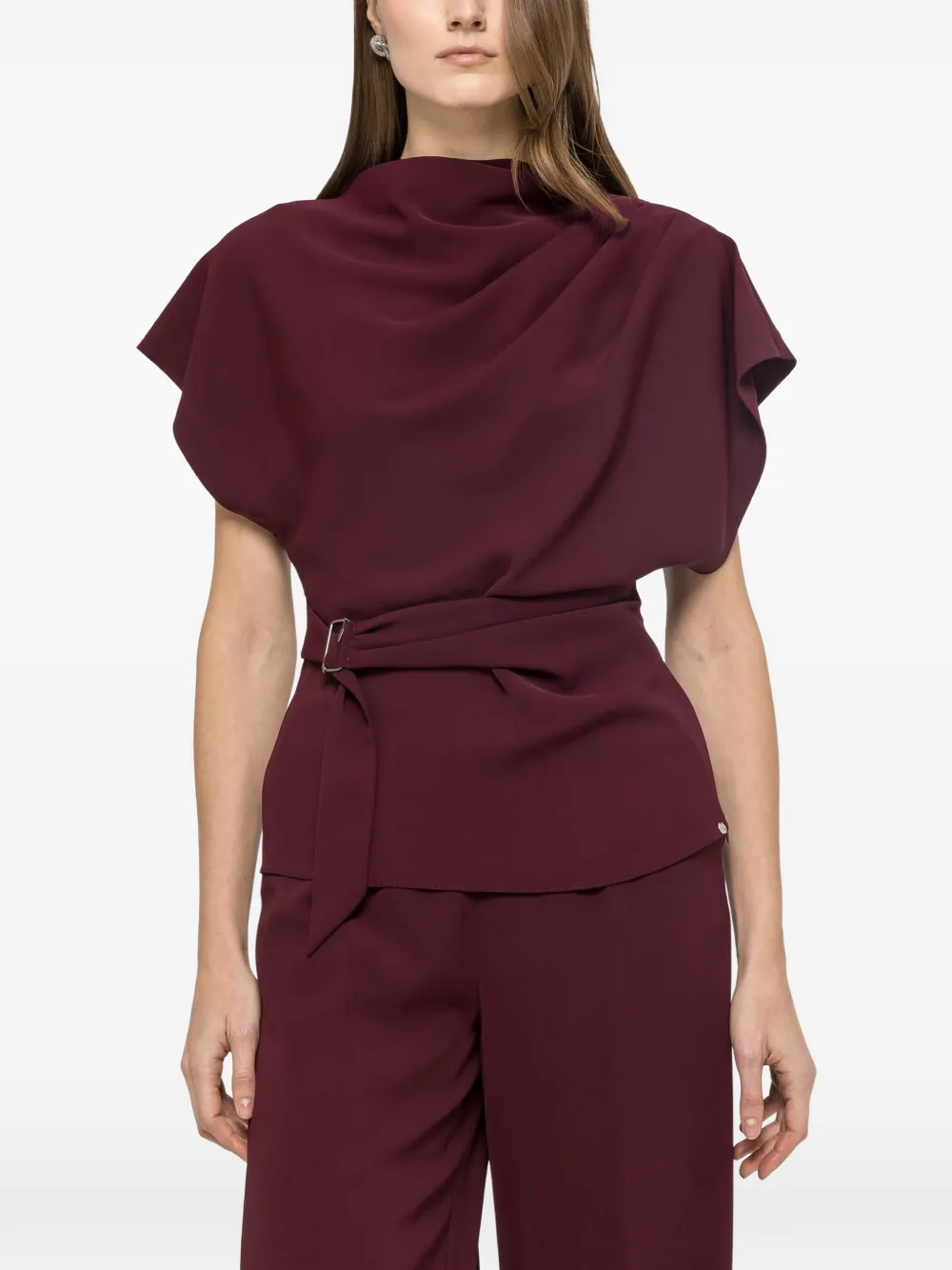 Драпированная блузка Nissa, красный
Драпированная блузка Nissa, красный