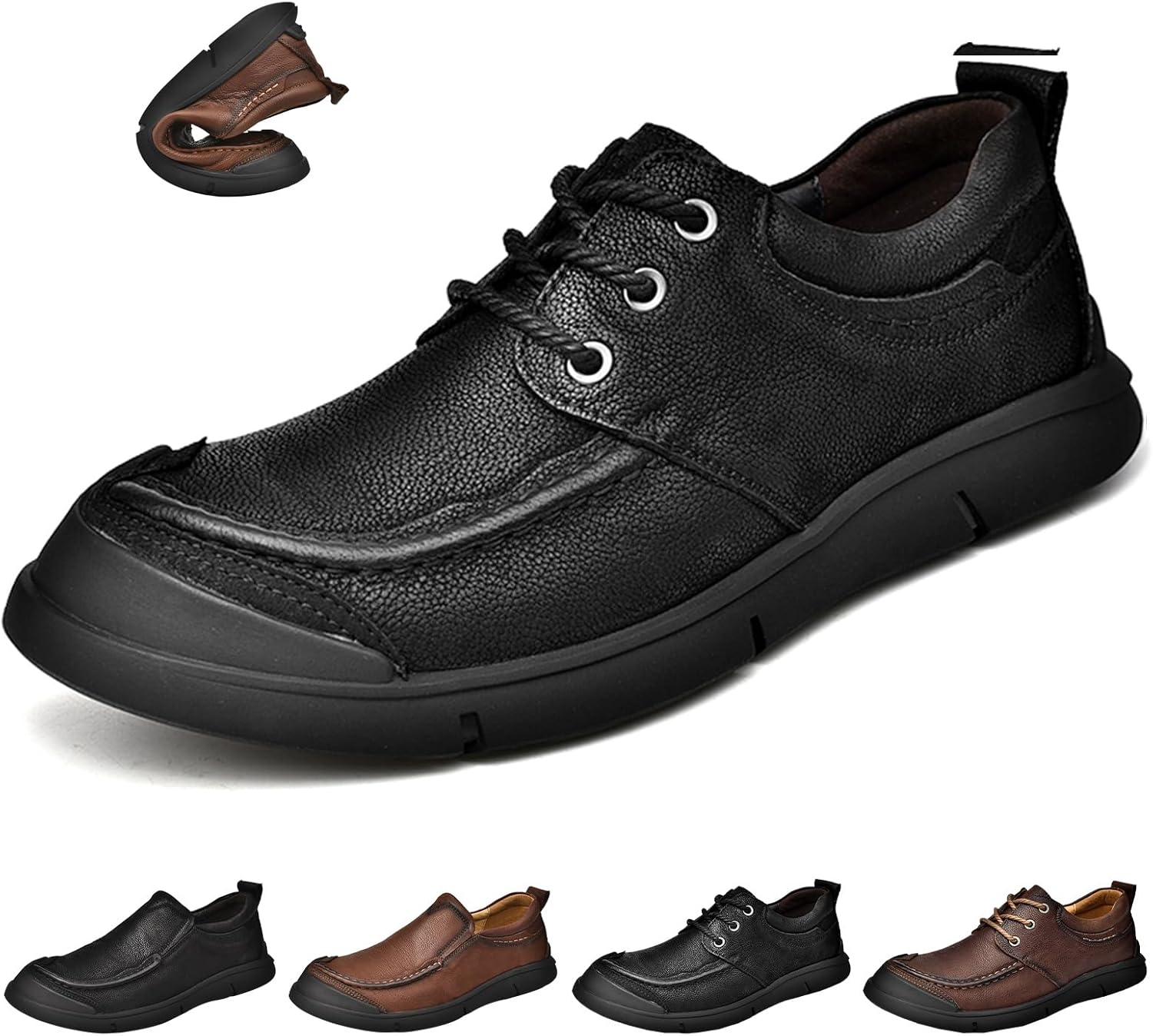 Мужские слипоны из натуральной кожи, повседневные лоферы с удобной мягкой подошвой, легкие, противоскользящие, и ходьбы, мокасины Lossarye, черный
Мужские слипоны из натуральной кожи, повседневные лоферы с удобной мягкой подошвой, легкие, противоскользящие, и ходьбы, мокасины Lossarye, черный