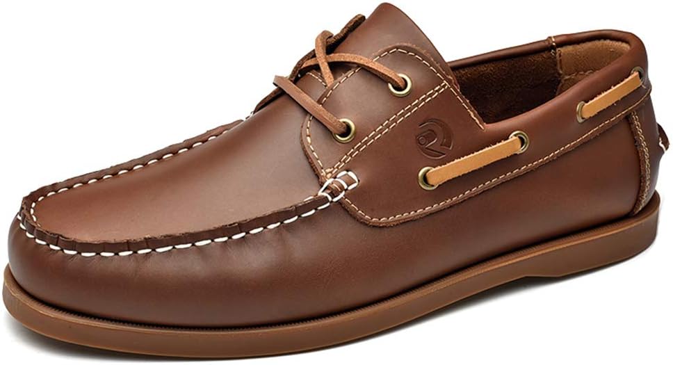 Мужские кожаные лодочные туфли UPIShi, повседневные мокасины с ручной прошивкой и комфортным носком, коричневый
Мужские кожаные лодочные туфли UPIShi, повседневные мокасины с ручной прошивкой и комфортным носком, коричневый