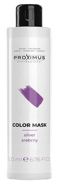 PROXIMUS Окрашивающая маска для волос SILVER - SILVER - 200мл
PROXIMUS Окрашивающая маска для волос SILVER - SILVER - 200мл