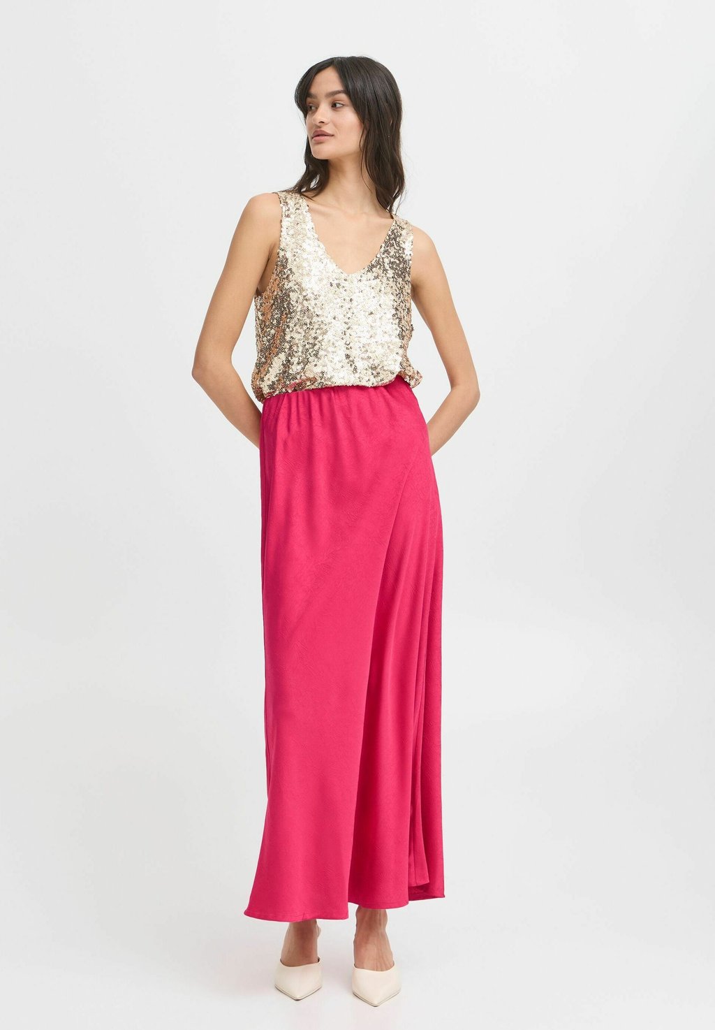 Юбка макси BYGETTA b.young by Zalando, красный 
Юбка макси BYGETTA b.young by Zalando, красный