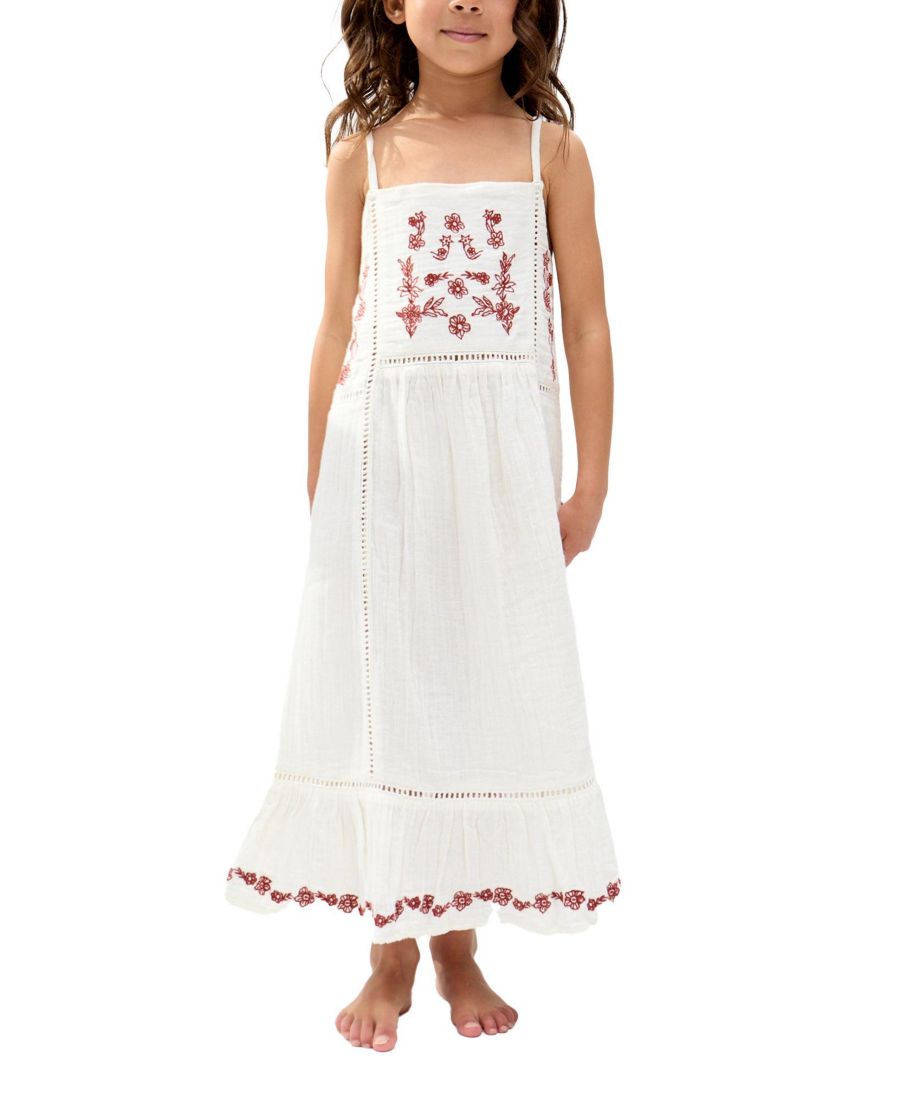 Платье Eina с вышитой вставкой в виде лестницы Raffya Kids, White
Платье Eina с вышитой вставкой в виде лестницы Raffya Kids, White