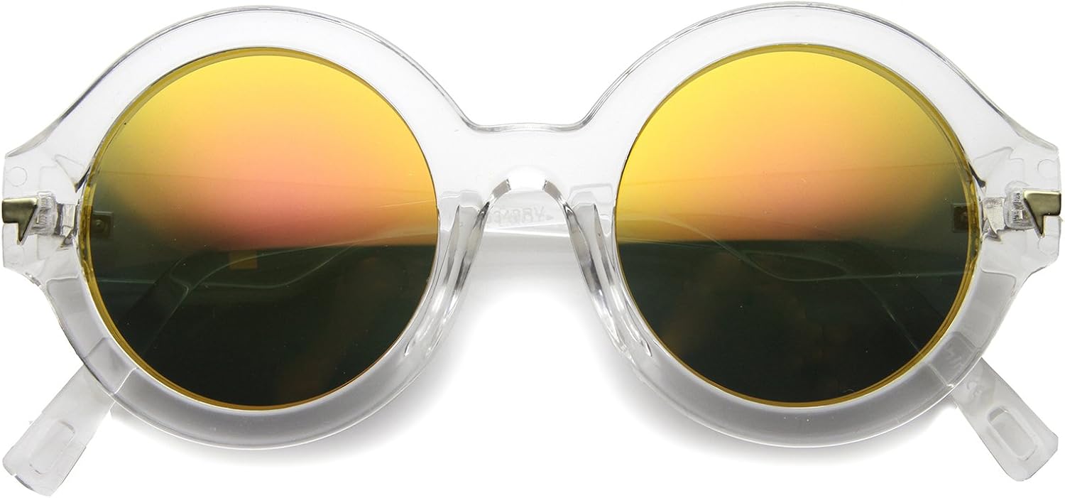 Солнцезащитные очки zeroUV Retro Chunky Crystal Clear Frame Color Flash Mirror Lens Round Sunglasses 49mm в массивной оправе с прозрачными линзами и цветным зеркальным покрытием, диаметр линз 49 мм, Clear / Fire
Солнцезащитные очки zeroUV Retro Chunky Crystal Clear Frame Color Flash Mirror Lens Round Sunglasses 49mm в массивной оправе с прозрачными линзами и цветным зеркальным покрытием, диаметр линз 49 мм, Clear / Fire