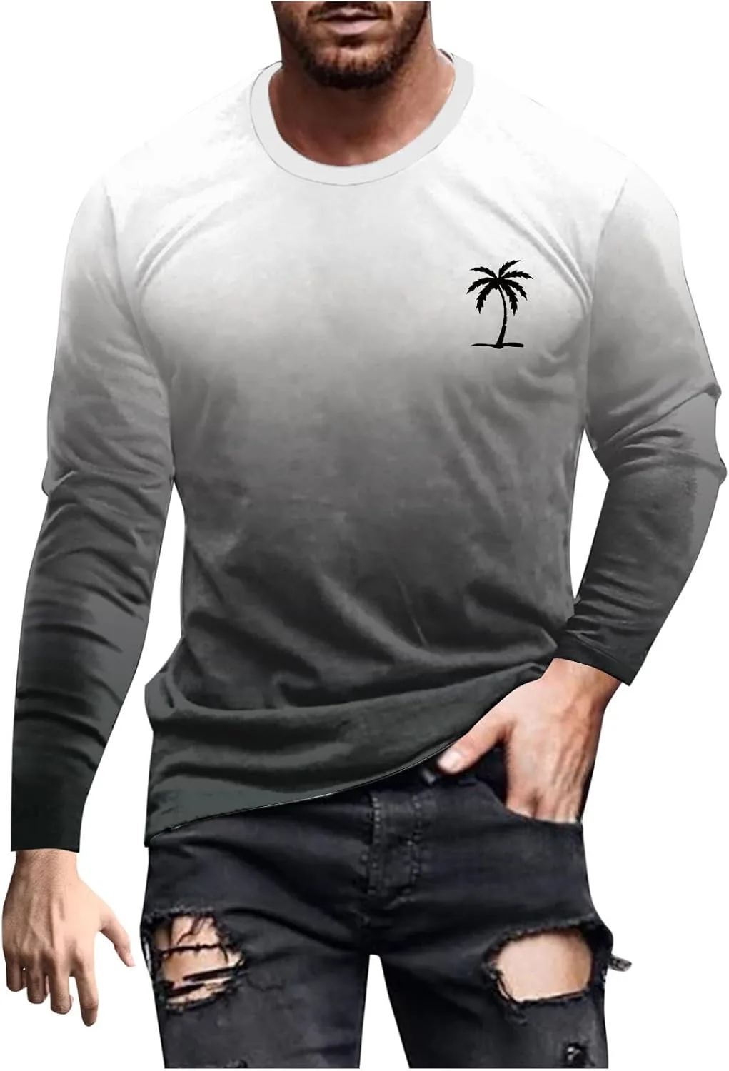 Мужская футболка Hawaiian Graphic с длинным рукавом и оверсайз
Мужская футболка Hawaiian Graphic с длинным рукавом и оверсайз