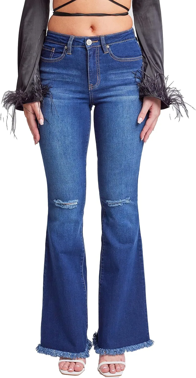 YMI Women's джинсы с высокой посадкой и расклешенным низом
YMI Women's джинсы с высокой посадкой и расклешенным низом