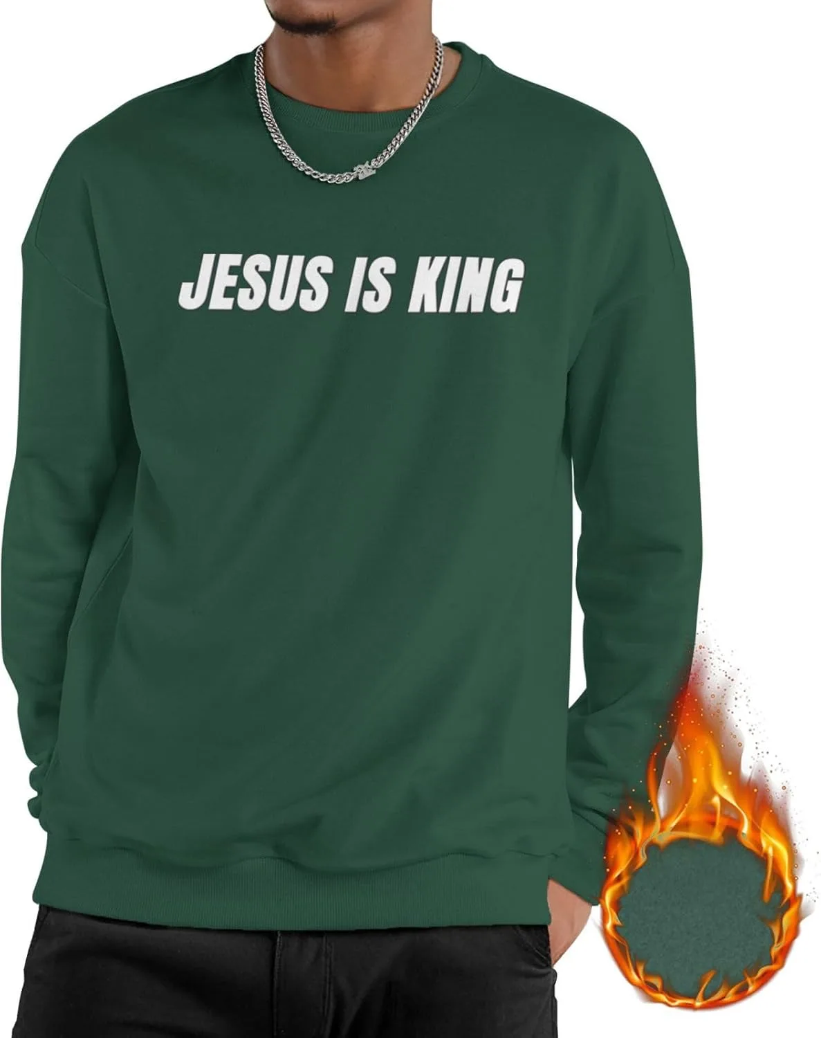 Толстовка Jesus is King Casual Pullover с длинным рукавом ITPHOYS
Толстовка Jesus is King Casual Pullover с длинным рукавом ITPHOYS