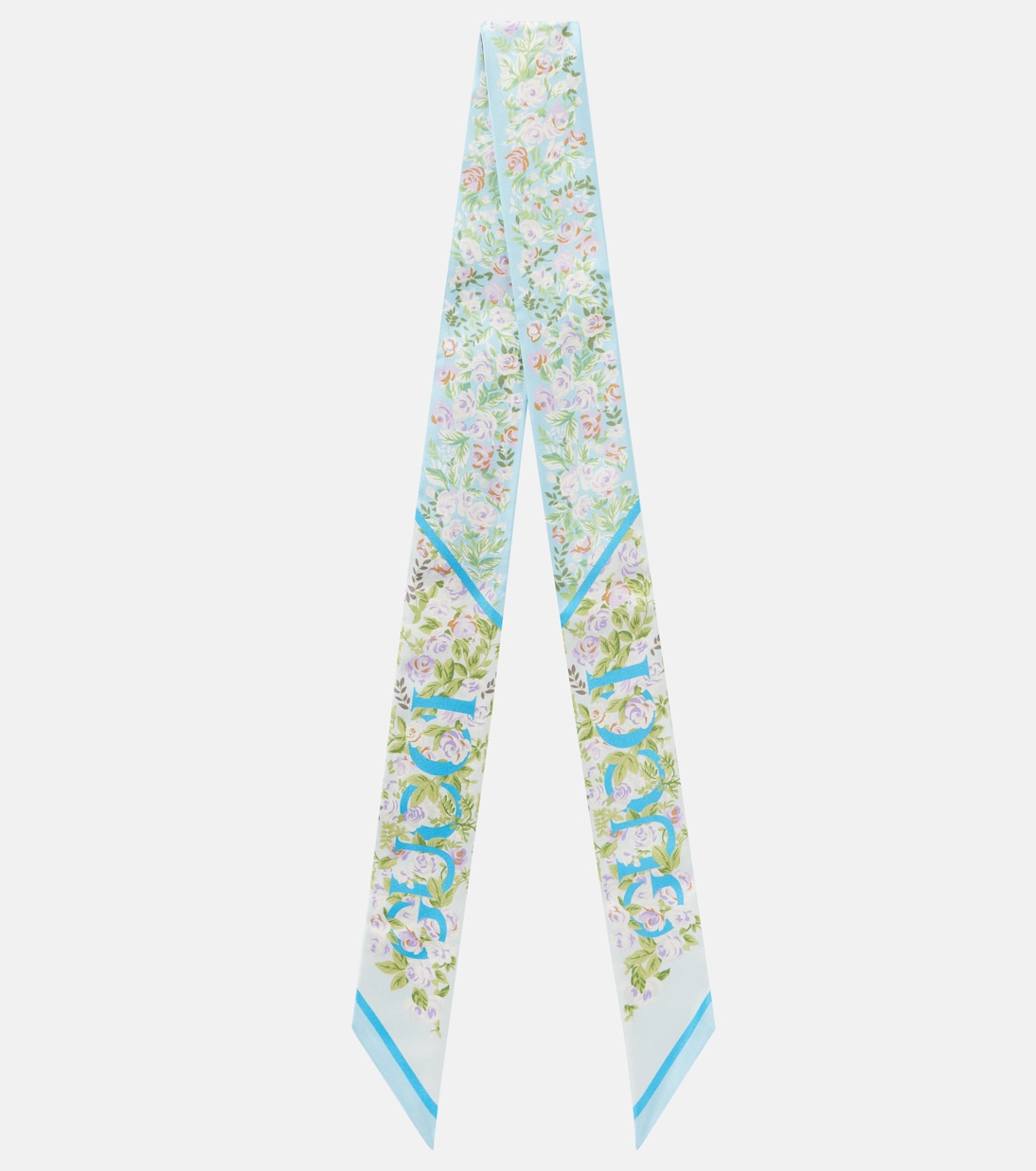 Шелковый твиловый шарф с цветочным принтом Gucci, Sky Blue / Ivory
Шелковый твиловый шарф с цветочным принтом Gucci, Sky Blue / Ivory