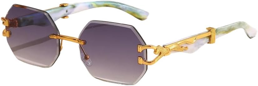 Солнцезащитные очки без оправы с золотым леопардовым принтом, восьмиугольные, для женщин и мужчин, роскошные винтажные солнцезащитные очки, популярные панк-очки для активного отдыха TYUVIVO, Marble Clear
Солнцезащитные очки без оправы с золотым леопардовым принтом, восьмиугольные, для женщин и мужчин, роскошные винтажные солнцезащитные очки, популярные панк-очки для активного отдыха TYUVIVO, Marble Clear