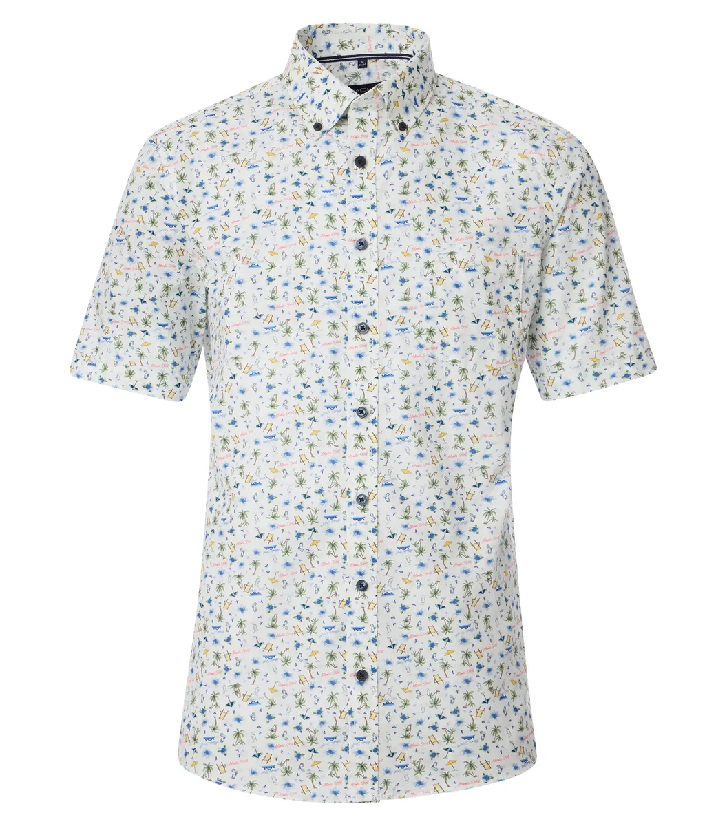 Рубашка CASAMODA с короткими рукавами "Повседневная рубашка CASAMODA с короткими рукавами и принтом ", синий
Рубашка CASAMODA с короткими рукавами "Повседневная рубашка CASAMODA с короткими рукавами и принтом ", синий