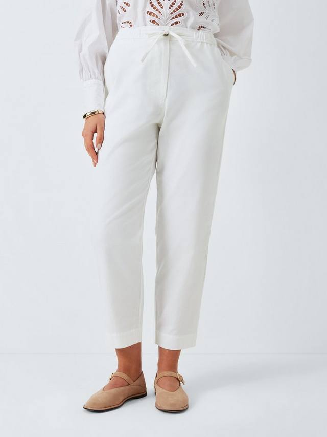 Хлопок drawstring талии брюки John Lewis, белый
Хлопок drawstring талии брюки John Lewis, белый