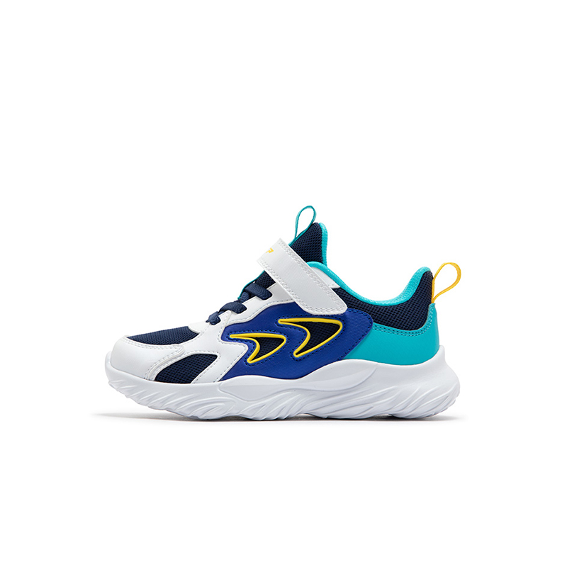 Кроссовки для бега с низким верхом, устойчивые к износу и скольжению, темно-синие, Xtep, белые, детские 
Кроссовки для бега с низким верхом, устойчивые к износу и скольжению, темно-синие, Xtep, белые, детские