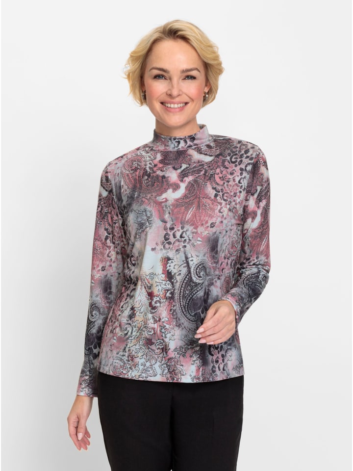 Рубашка с воротником-стойкой в цвете розового кварца и серого камня WITT WEIDEN
Рубашка с воротником-стойкой в цвете розового кварца и серого камня WITT WEIDEN